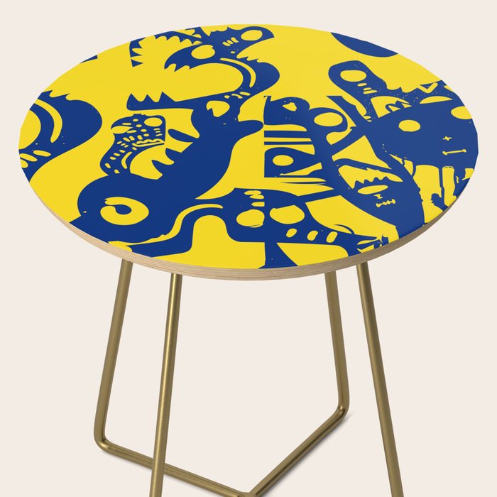 Blue Sweet Monsters in the Sun Street Art Graffiti Design Side Table Gallery Image 2