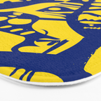 Blue Sweet Monsters in the Sun Street Art Graffiti Design Bath Mat Gallery Image 3