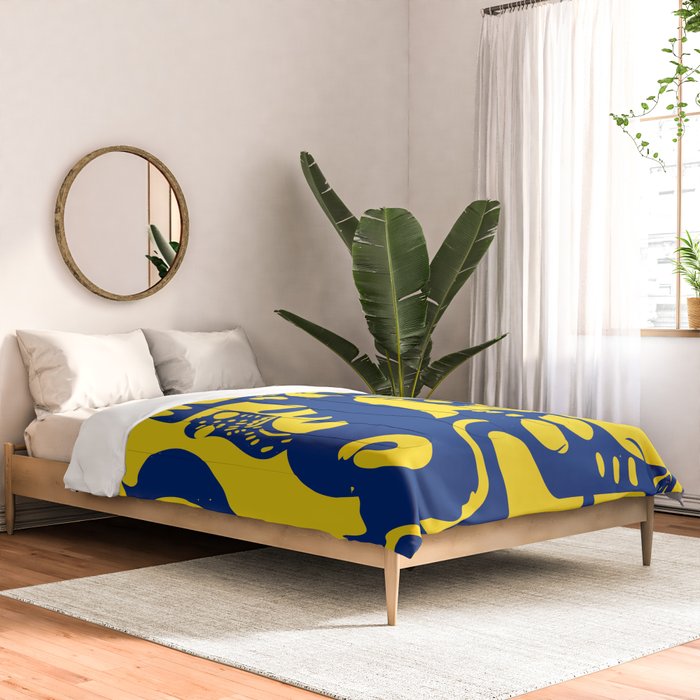 Blue Sweet Monsters in the Sun Street Art Graffiti Design Comforter Gallery Image 2