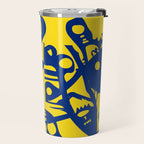 Blue Sweet Monsters in the Sun Street Art Graffiti Design Travel Mug Gallery Image 2