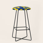 Blue Sweet Monsters in the Sun Street Art Graffiti Design Stool Gallery Image 1