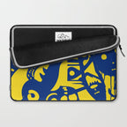 Blue Sweet Monsters in the Sun Street Art Graffiti Design Laptop Sleeve Gallery Image 2