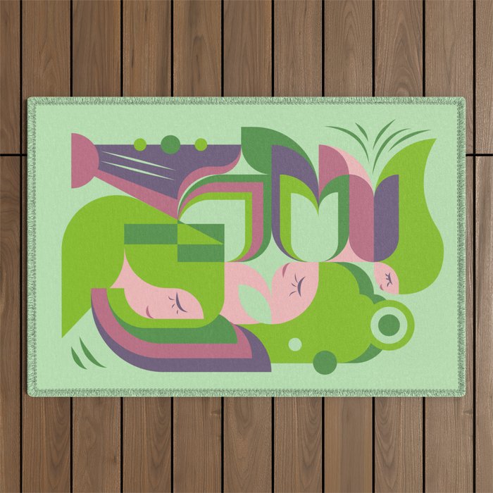 Feel the Air No.2 Outdoor Rug Gallery Image 1