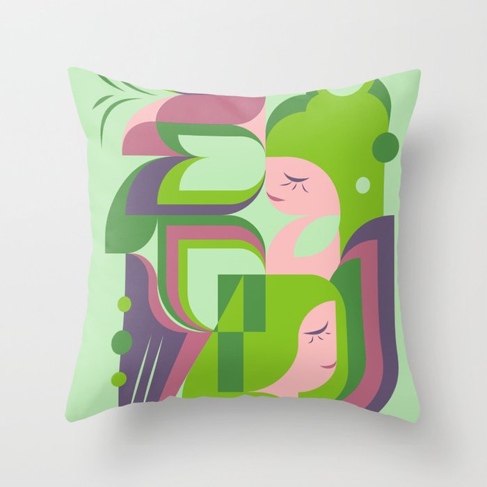 Feel the Air No.2 Throw Pillow Gallery Image 1