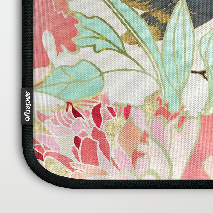 Floral Cranes Laptop Sleeve Gallery Image 3