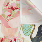 Floral Cranes Wall Tapestry Gallery Image 3