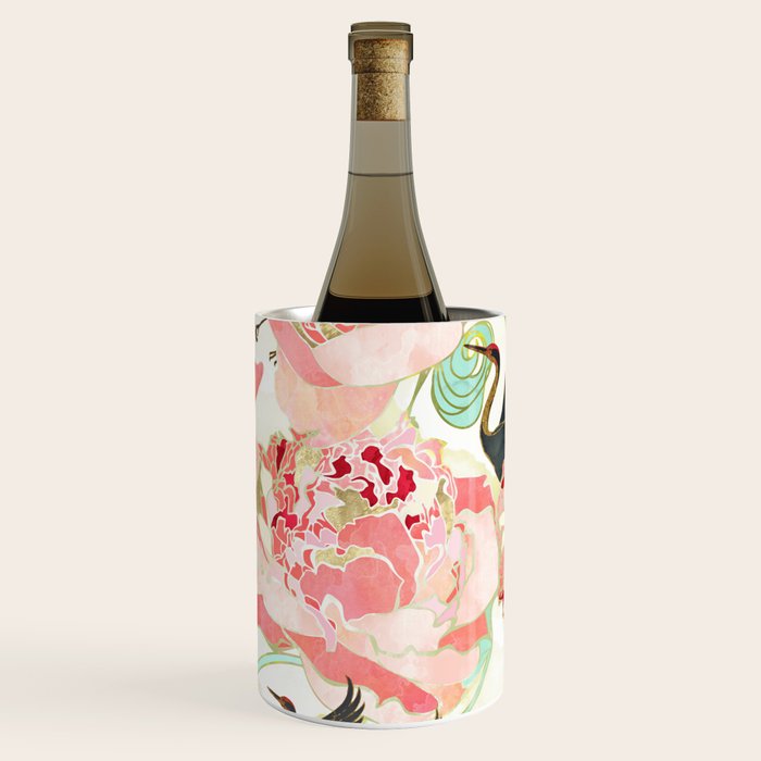 Floral Cranes Wine Chiller Gallery Image 3