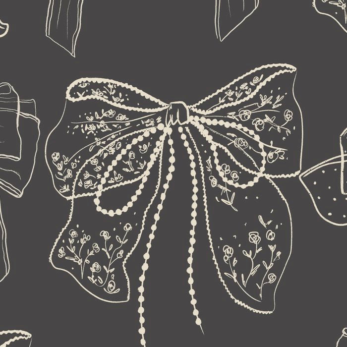 Romantic Bows Gray Pattern Coffee Mug Gallery Image 2