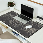 Romantic Bows Gray Pattern Desk Mat Gallery Image 2