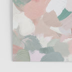 Paris Peonies - Coral Peach Pink Sage Green Mint Spring Flowers Abstract Nature Painting Art Poster Gallery Image 3
