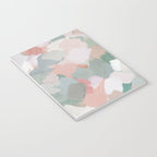 Paris Peonies - Coral Peach Pink Sage Green Mint Spring Flowers Abstract Nature Painting Art Notebook Gallery Image 3