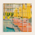 Swimming in Palm Springs - Travel Photography Wood Wall Art Gallery Image 1