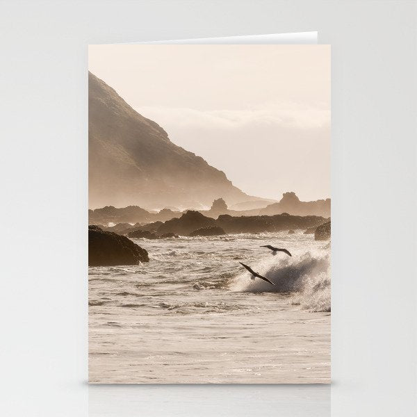 Pacific Coast Summer Beach Sunset Stationery Card Gallery Image 2