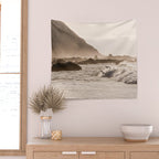 Pacific Coast Summer Beach Sunset Wall Tapestry Gallery Image 2