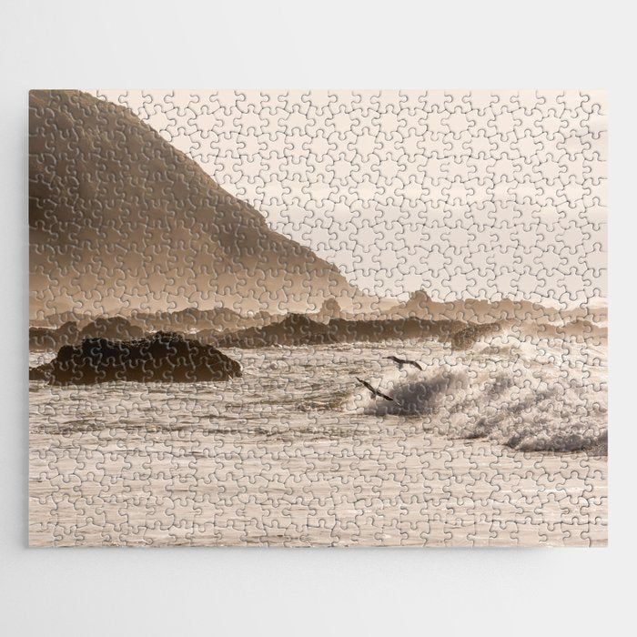 Pacific Coast Summer Beach Sunset Jigsaw Puzzle Gallery Image 1