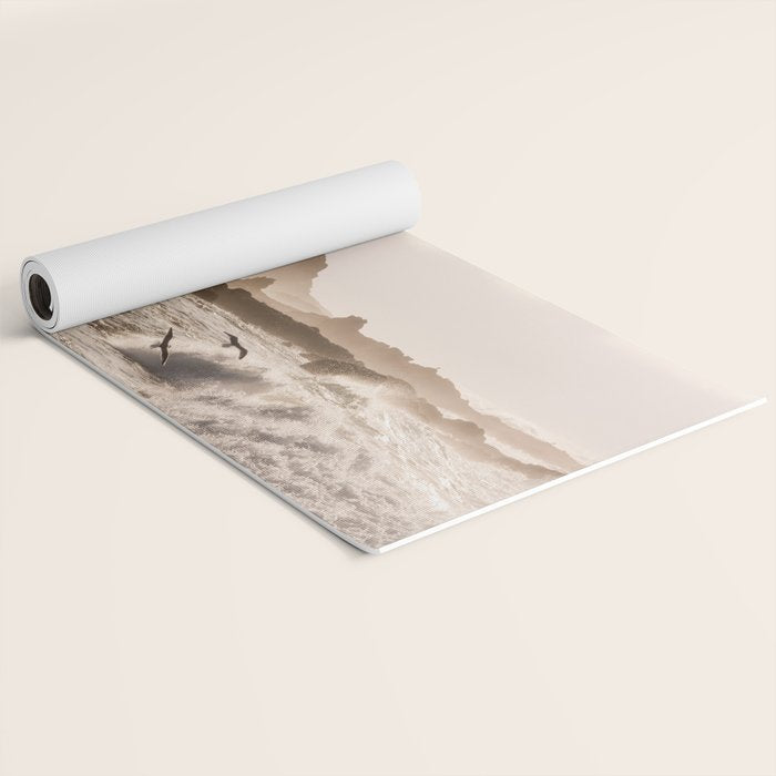 Pacific Coast Summer Beach Sunset Yoga Mat Gallery Image 2