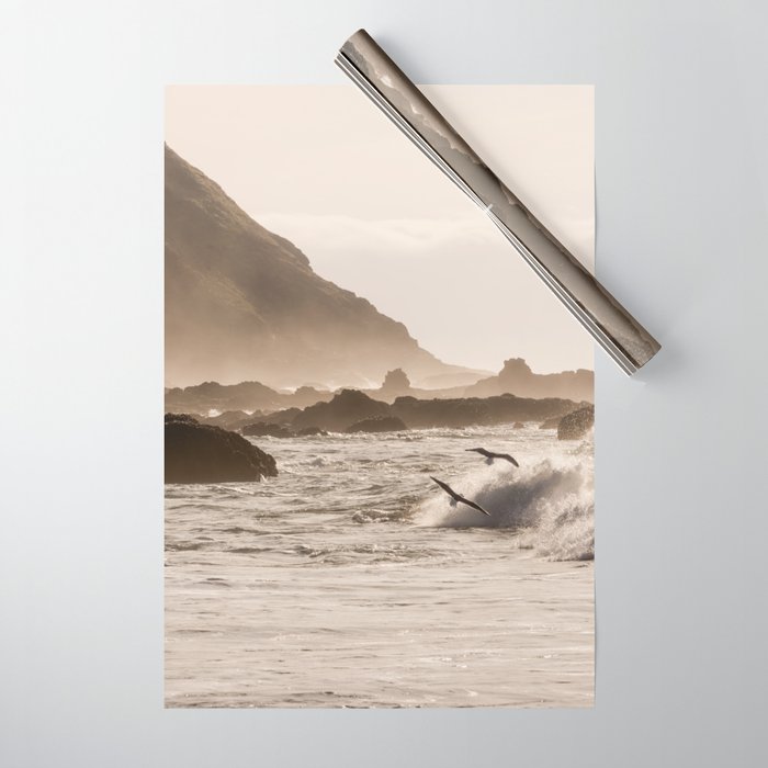 Pacific Coast Summer Beach Sunset Wrapping Paper Gallery Image 1