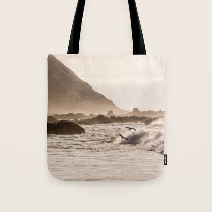 Pacific Coast Summer Beach Sunset Tote Bag Gallery Image 1