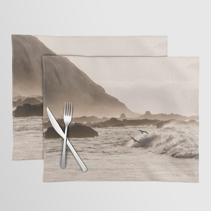 Pacific Coast Summer Beach Sunset Placemat Gallery Image 1