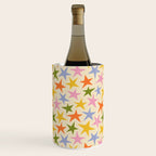 Colorful retro star shape art pattern Wine Chiller Gallery Image 2