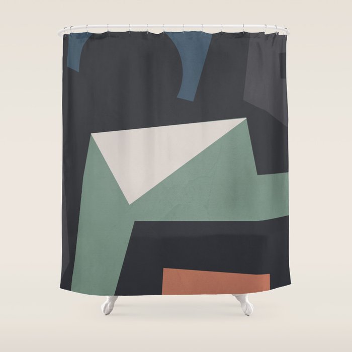 Modern Abstract Art 21 Shower Curtain Gallery Image 1
