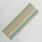 Classic Stripes XXIV - 90s Summer Yoga Mat Gallery Image 1