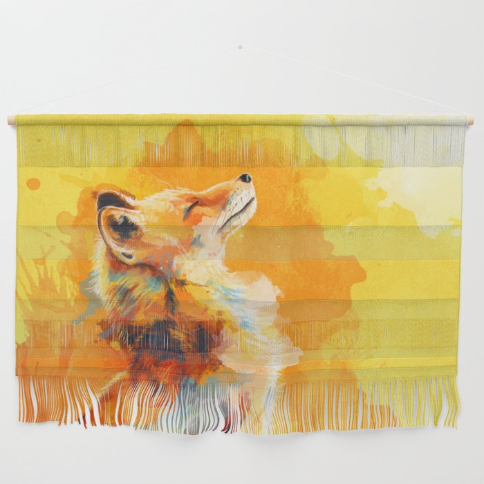Blissful Light - Fox portrait Wall Hanging Gallery Image 1