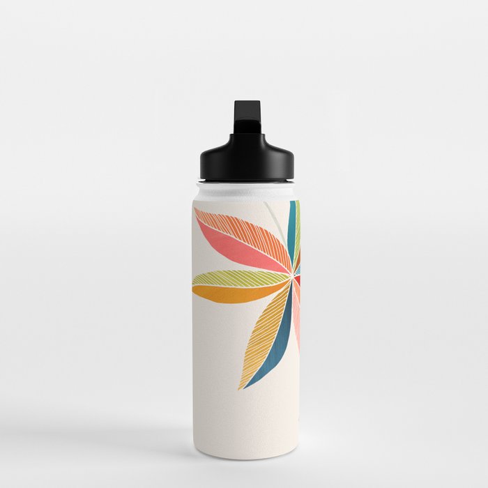 Multicolorful Leaf Design Water Bottle Gallery Image 3
