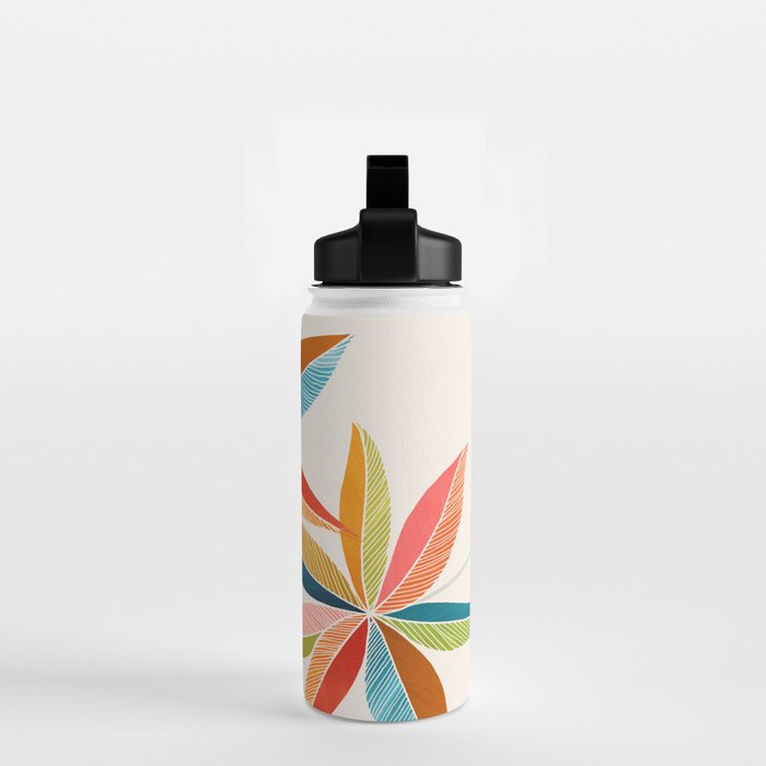 Multicolorful Leaf Design Water Bottle Gallery Image 2