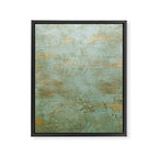 Metallic Effects Oxidized Copper Verdigris Industrial Rustic Framed Canvas Print Gallery Image 6