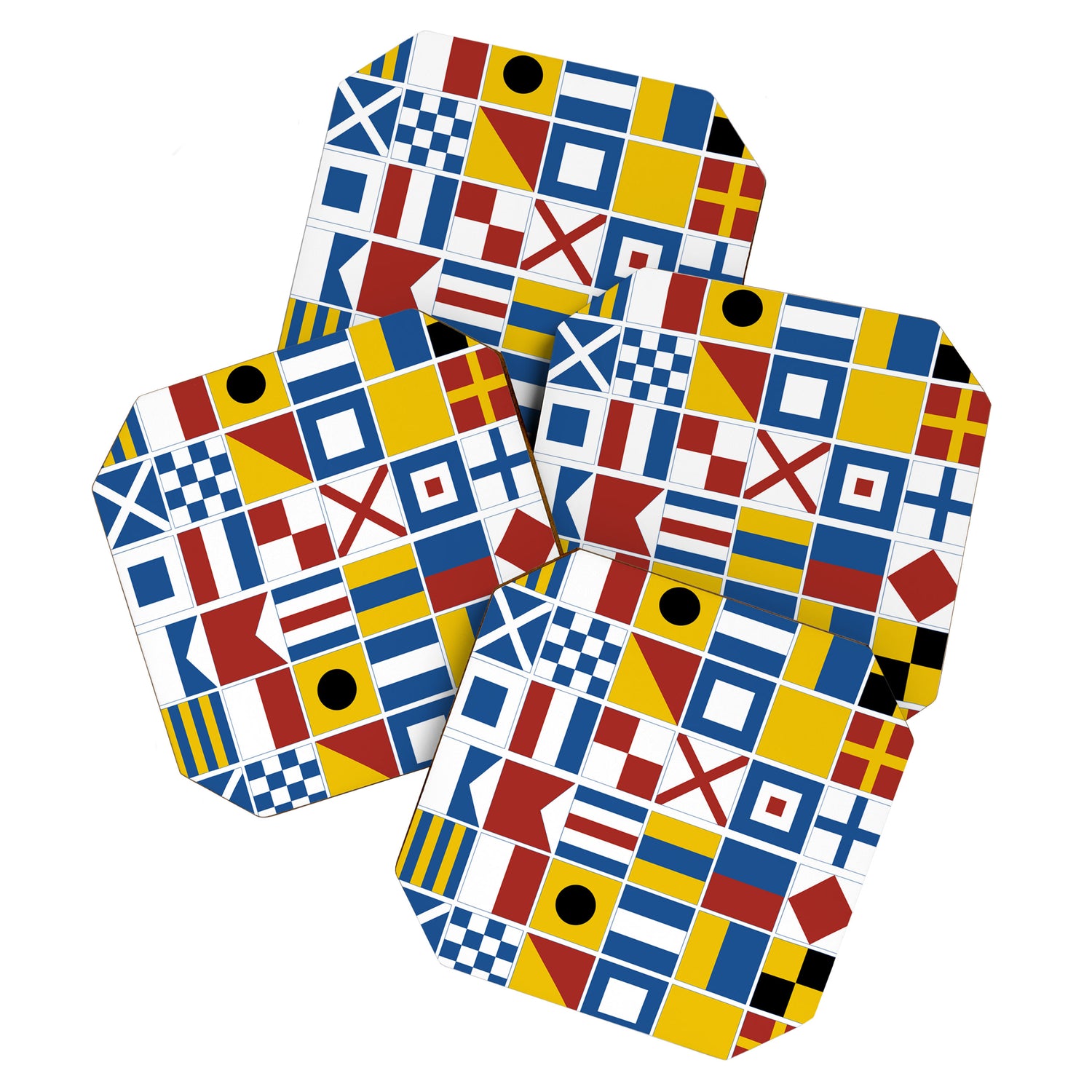 Nautical Flags Coaster Gallery Image 1