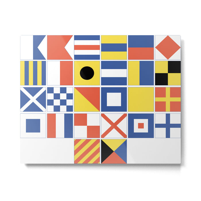 Nautical Flags Metal Print Gallery Image 1