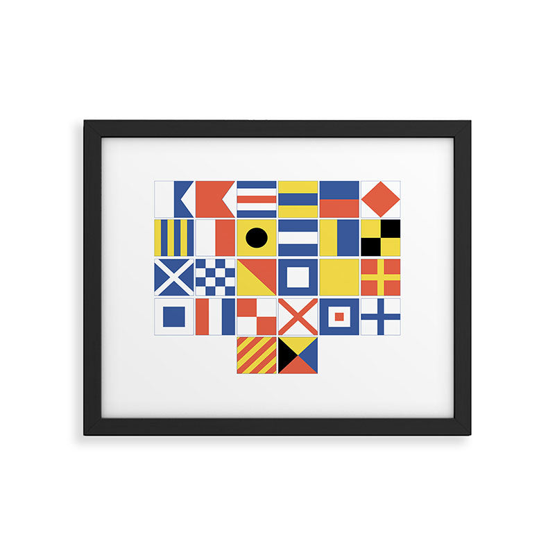 Nautical Flags Framed Art Print Gallery Image 6