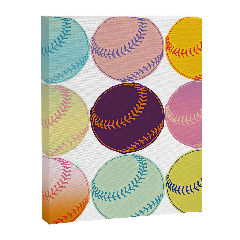 Pop Art Baseballs Canvas Print Gallery Image 8