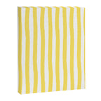 Yellow and White Cabana Stripes Palm Beach Preppy Canvas Print Gallery Image 8