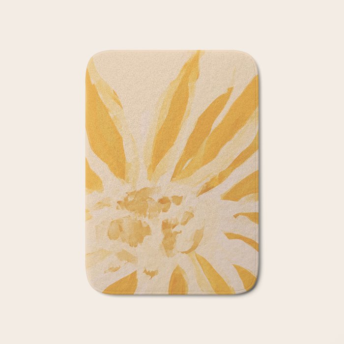 Sun Blooming Flower Bath Mat Gallery Image 1