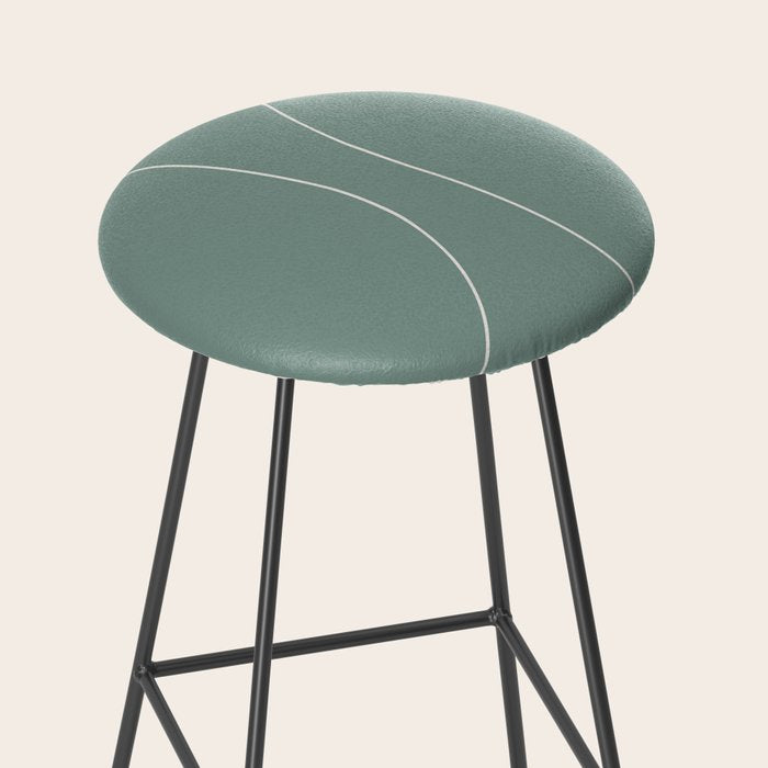 Modern Minimal Line Abstract XXIV Stool Gallery Image 2