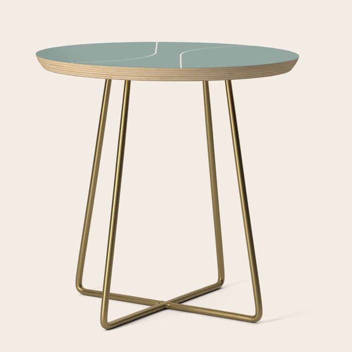 Modern Minimal Line Abstract XXIV Side Table Gallery Image 1