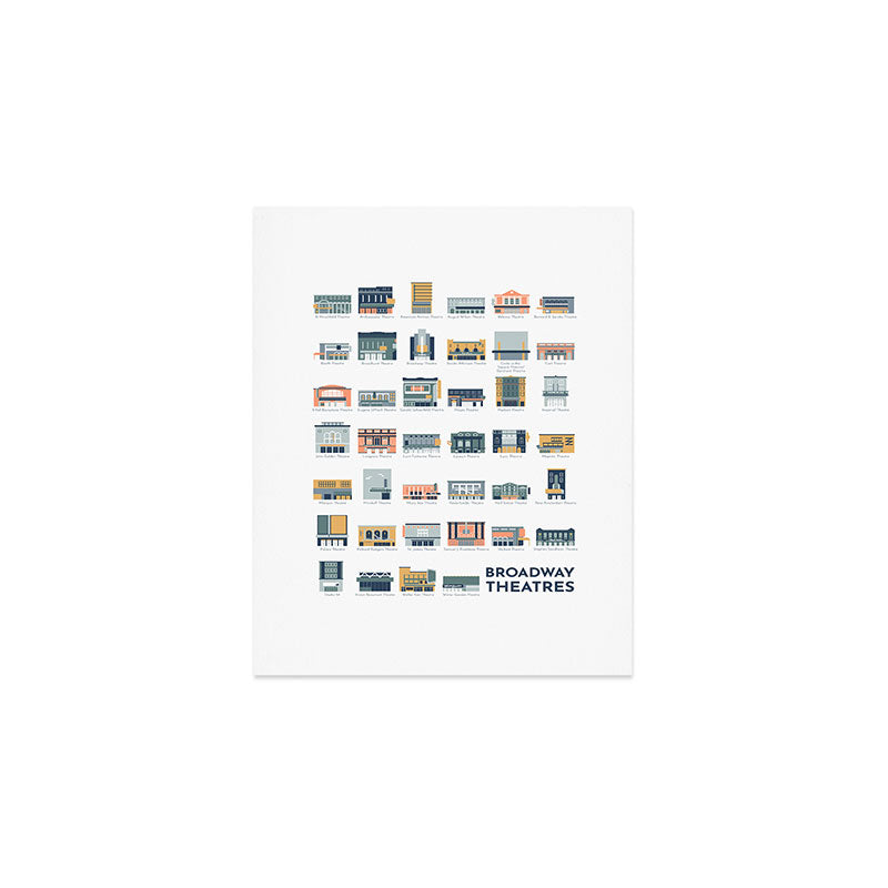 Broadway Theatres Art Print