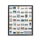 Broadway Theatres Framed Canvas Print Gallery Image 6