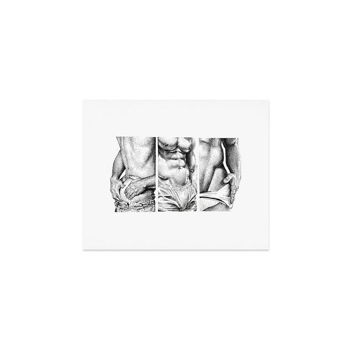 3 doods - NOODDOODs Art Print Gallery Image 1