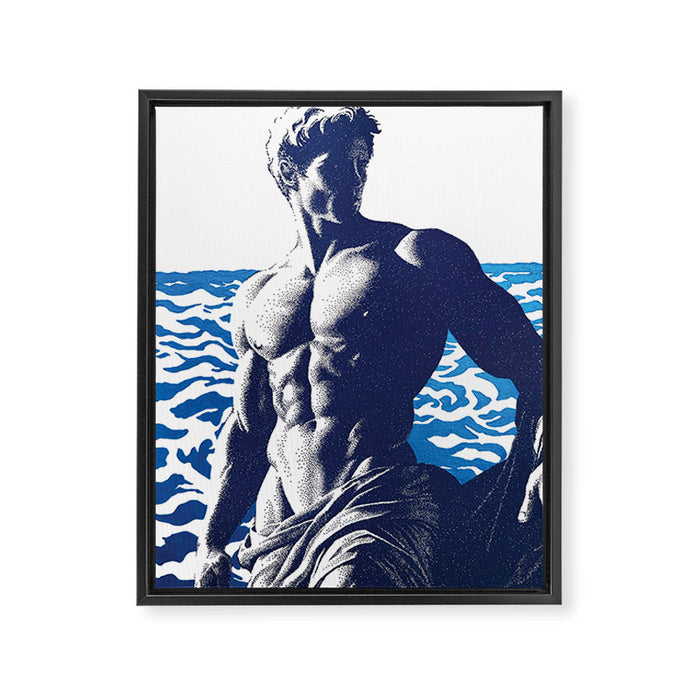 Depths of Poseidon Framed Canvas Print Gallery Image 1