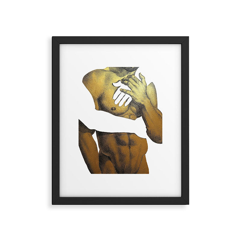 Echoes III (GOLD DOESN'T PRINT SHINY) Framed Art Print