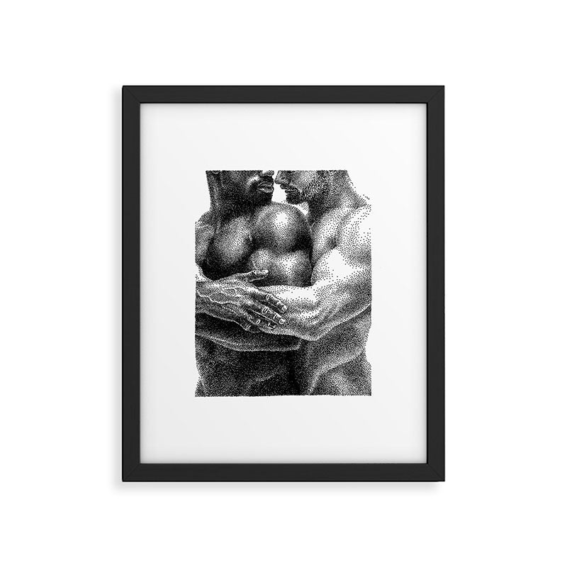 Embrace - NOODDOODs Framed Art Print Gallery Image 4