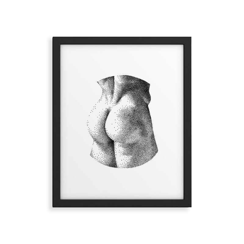 Peachy 2 NOODDOOD Framed Art Print Gallery Image 4
