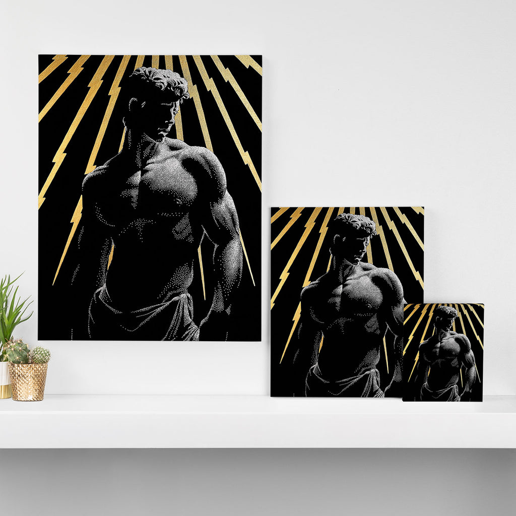 Strength of Zeus (Gold doesn't print shiny) Canvas Print Gallery Image 3