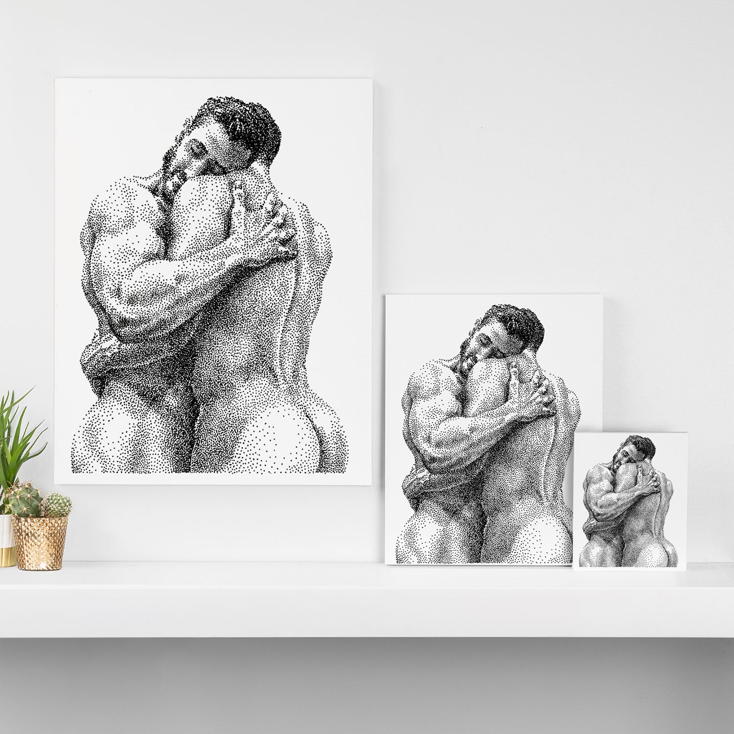 The Lovers - NOODDOODs Canvas Print Gallery Image 3