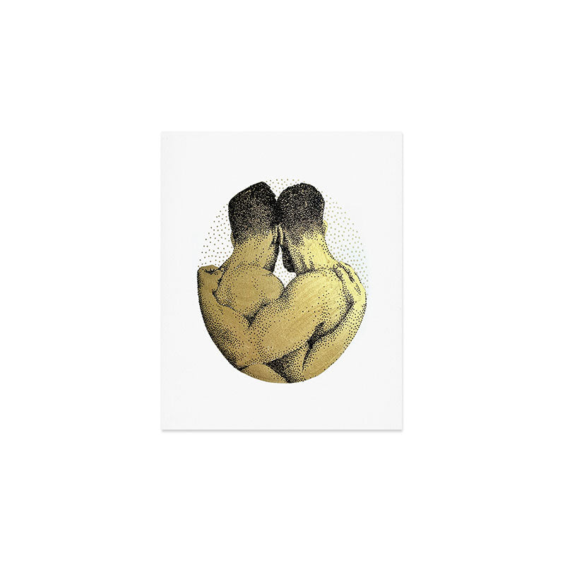 The Pair - NOODDOODs (gold doesn't print shiny) Art Print Gallery Image 1