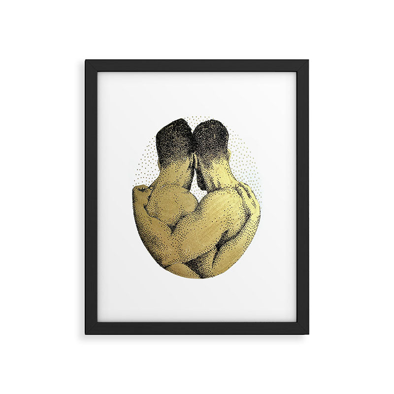 The Pair - NOODDOODs (gold doesn't print shiny) Framed Art Print Gallery Image 4