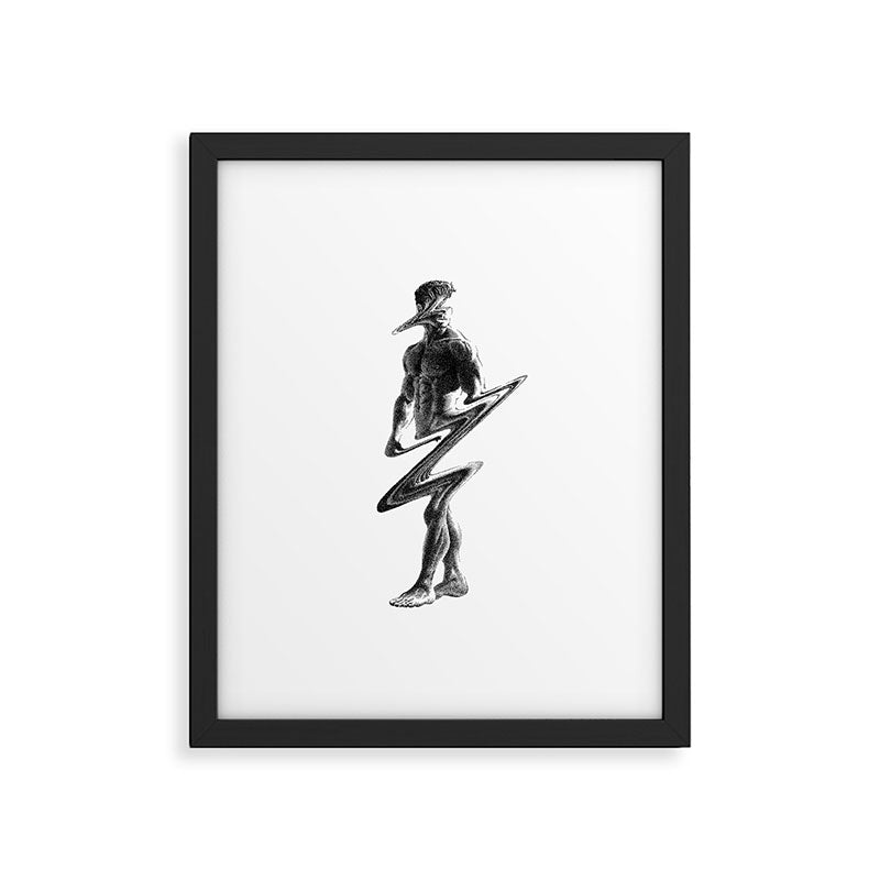 Wavy 2 - NOODDOODs Framed Art Print Gallery Image 4